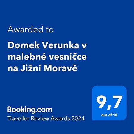 Domek Verunka V Malebne Vesnicce Na Jizni Morave Svatoborice Bagian luar foto